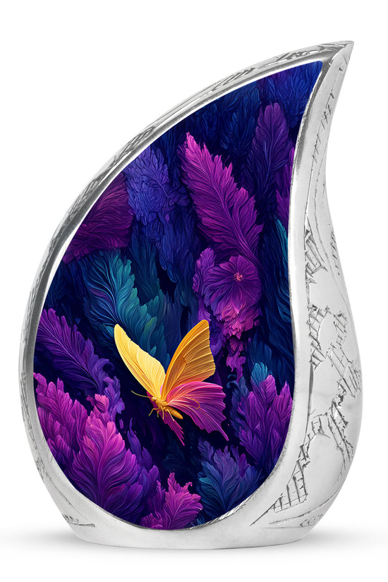 Blessed Butterfly Cremation Urns for Human Ashes - Blue 10-inch - Yatskia