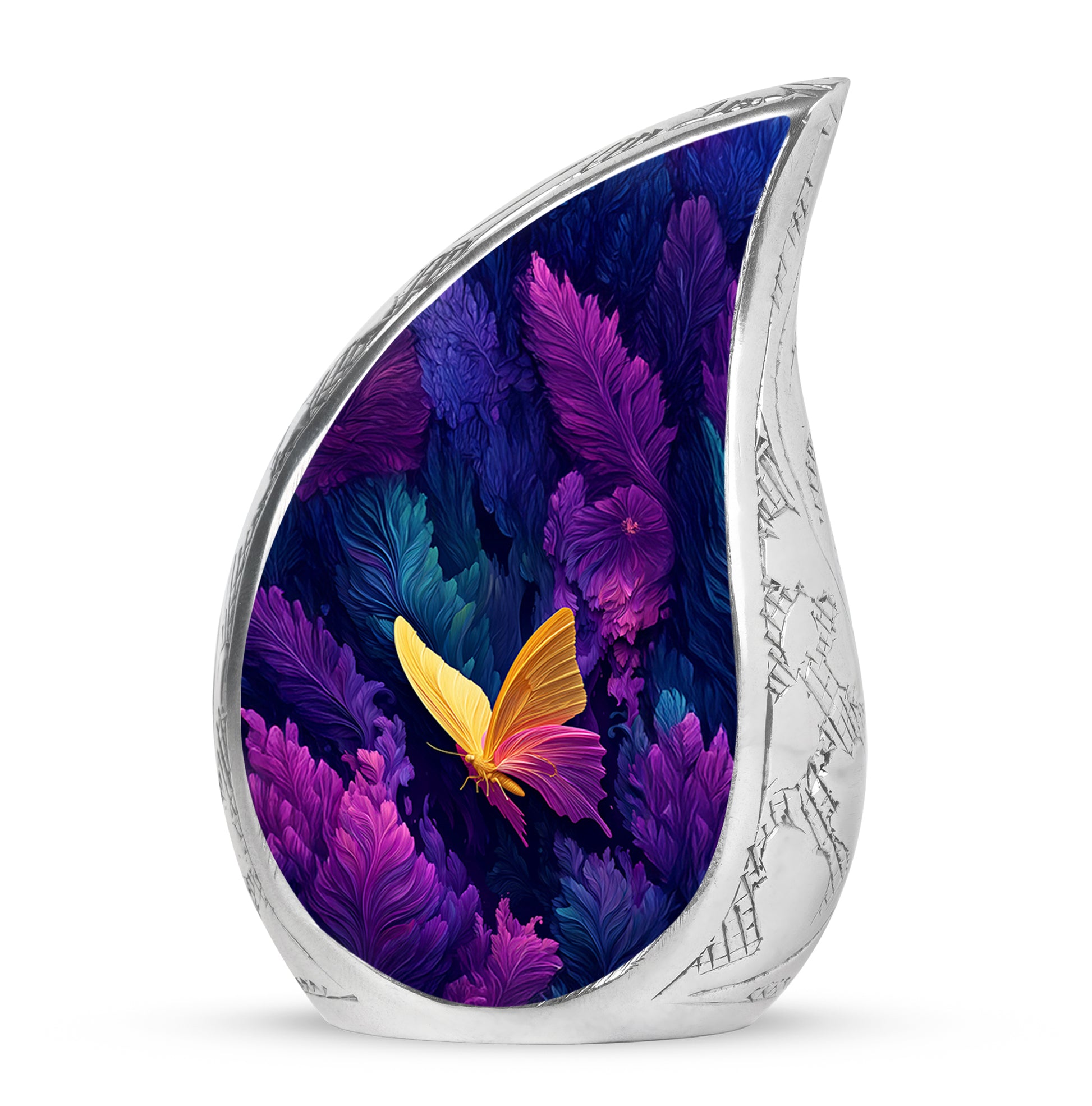 Blessed Butterfly Cremation Urns for Human Ashes - Blue 10-inch - Yatskia