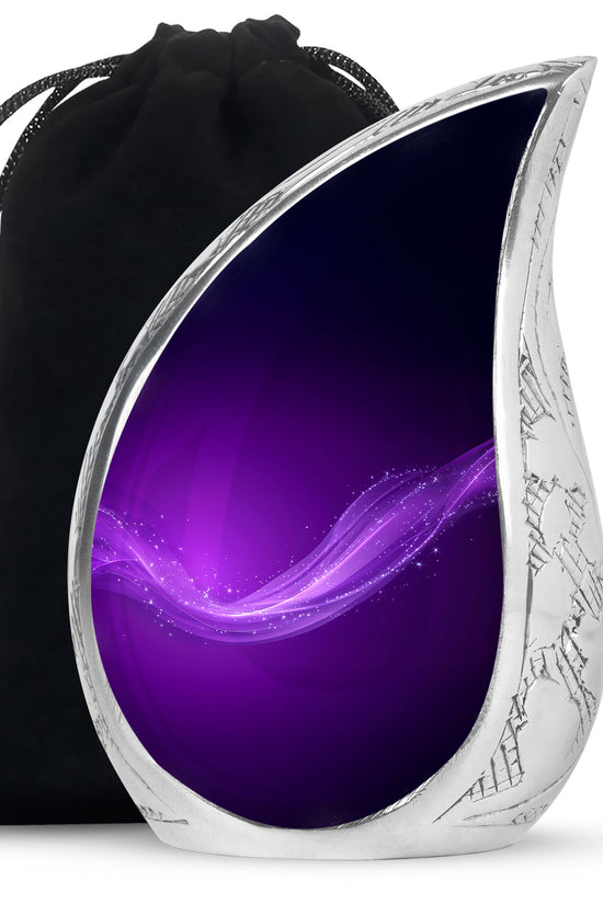Customized Purple Color Urn - Beautifully Crafted Custom Urn For Ashes