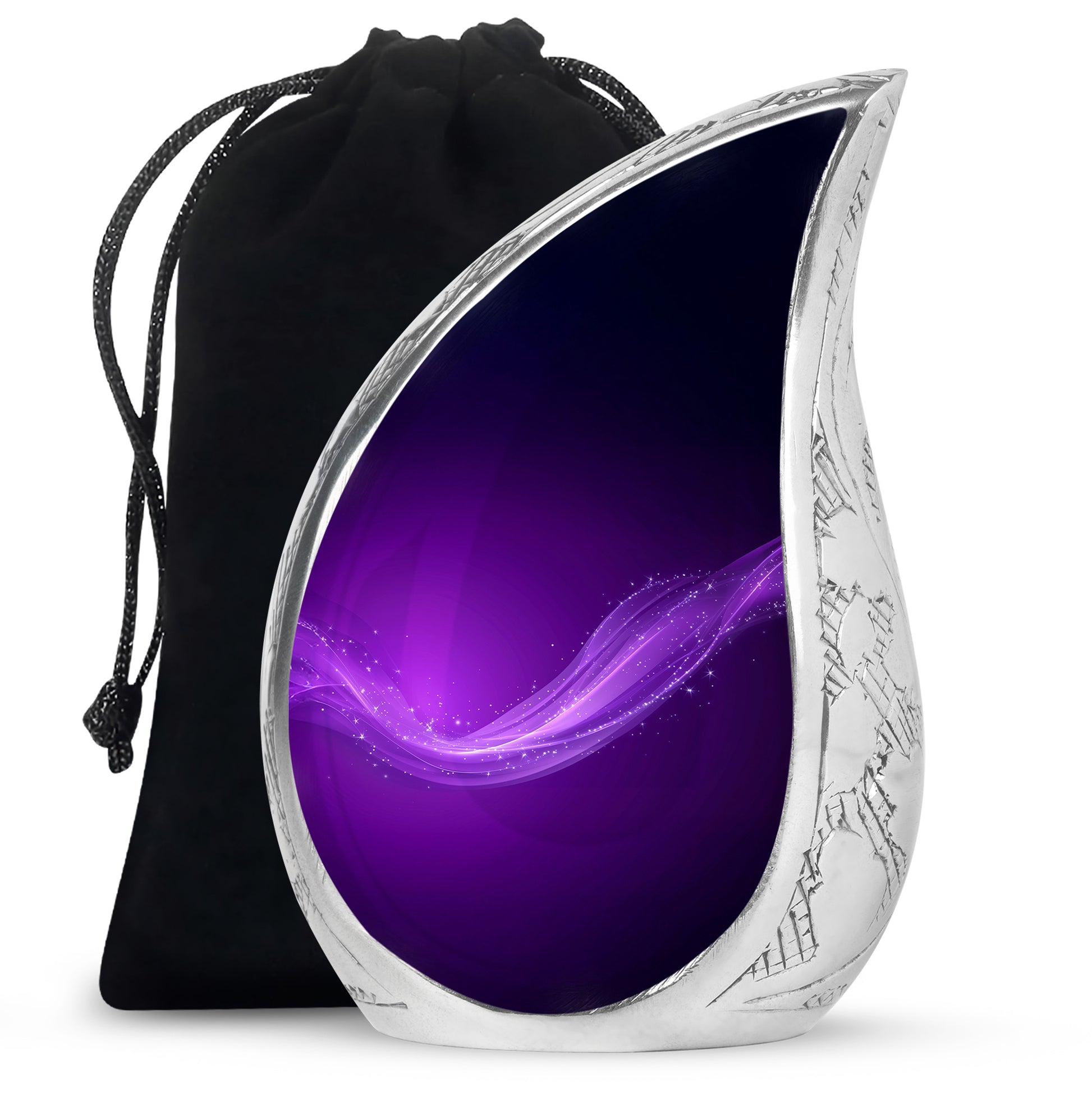 Customized Purple Color Urn - Beautifully Crafted Custom Urn For Ashes