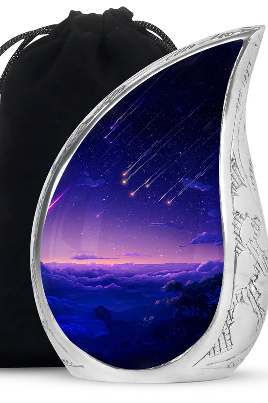 Shooting Stars Scenic Urn - Artistic Cosmic Tribute Urns For Ashes