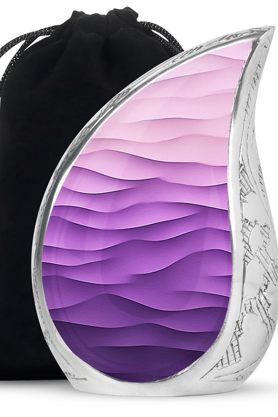 Premium Purple Cremation Urn – Personalized Decorative Urns for Ashes