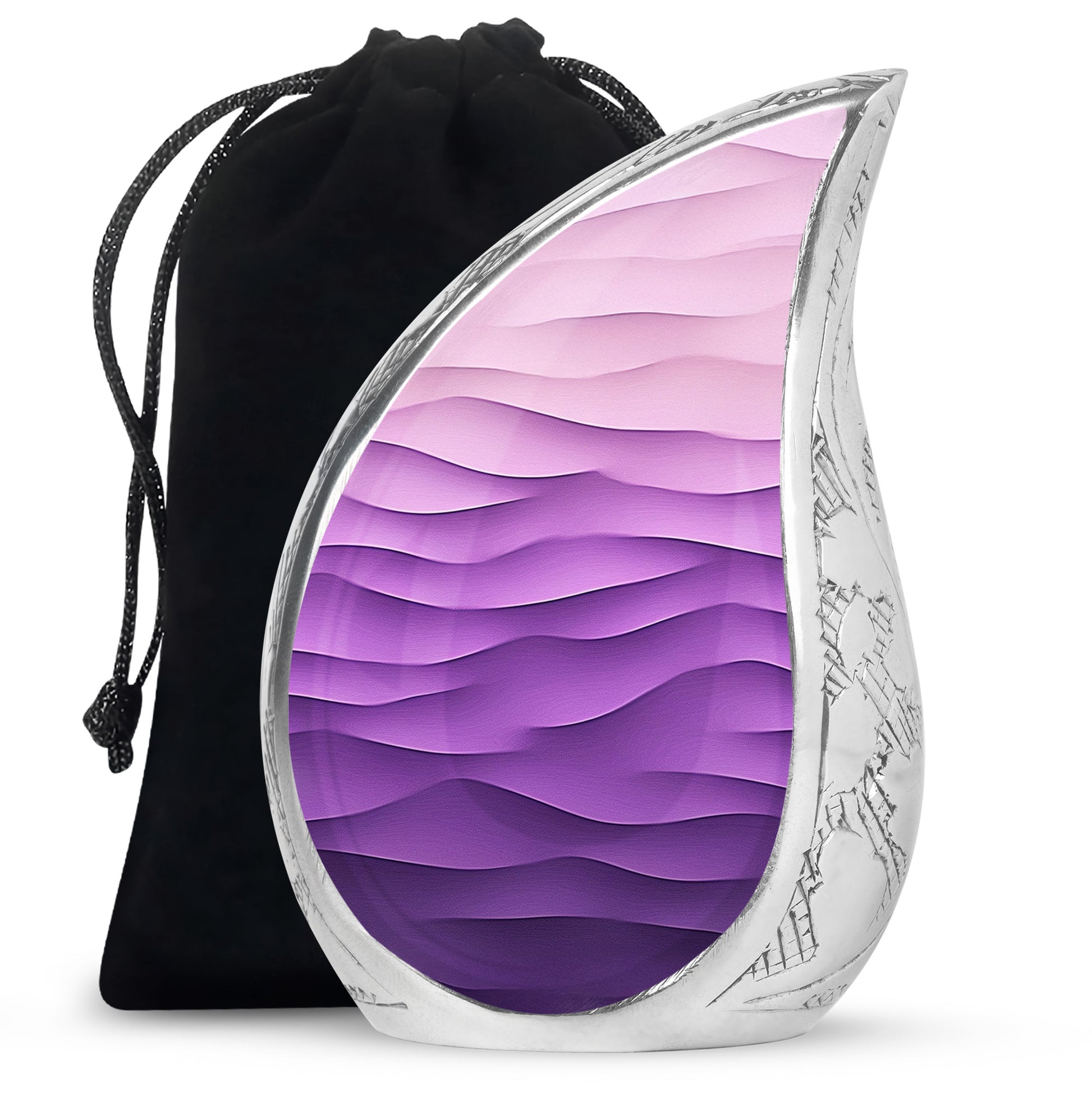 Premium Purple Cremation Urn – Personalized Decorative Urns for Ashes