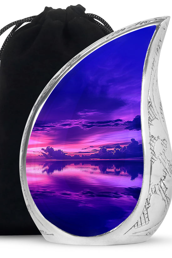 Beautiful Sunset Scenic Urn - Elegant Decorative Memorial Urns