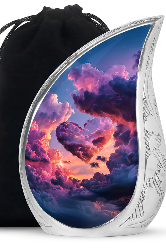 Beautiful Sky-Themed Cremation Urn - Unique Decor Urns For Human Ashes