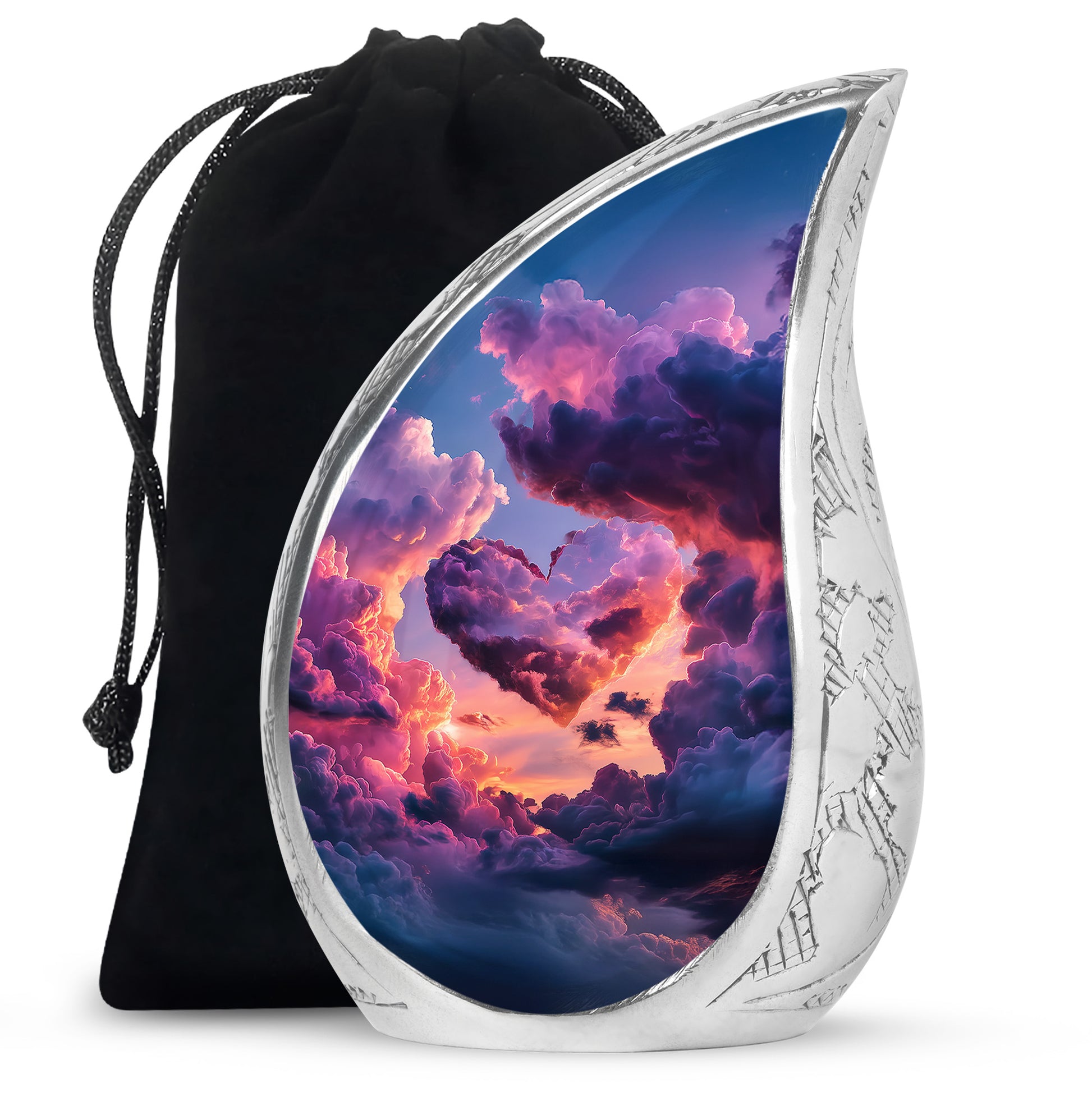 Beautiful Sky-Themed Cremation Urn - Unique Decor Urns For Human Ashes