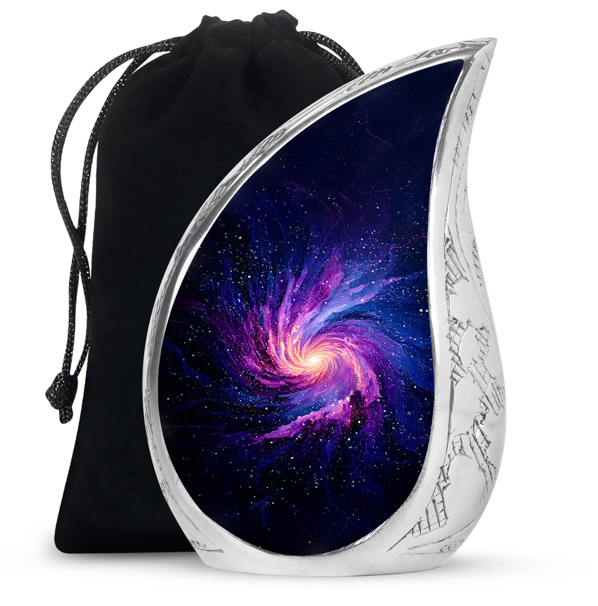 Galaxy Cremation Urn for Ashes – Cosmic Nebula Decorative Memorial Urn