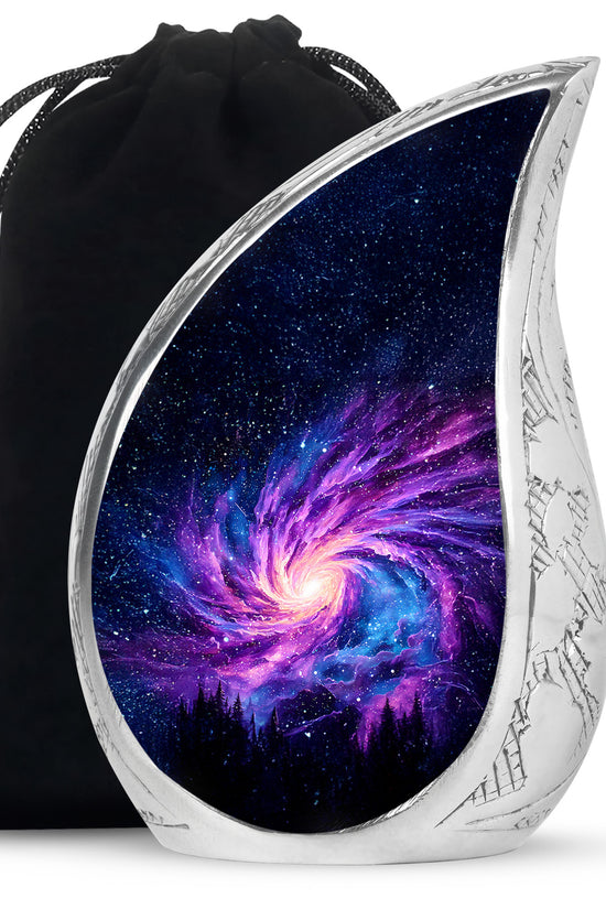 Black Galaxy Funeral Urn - Beautifully Crafted Urns For Human Ashes