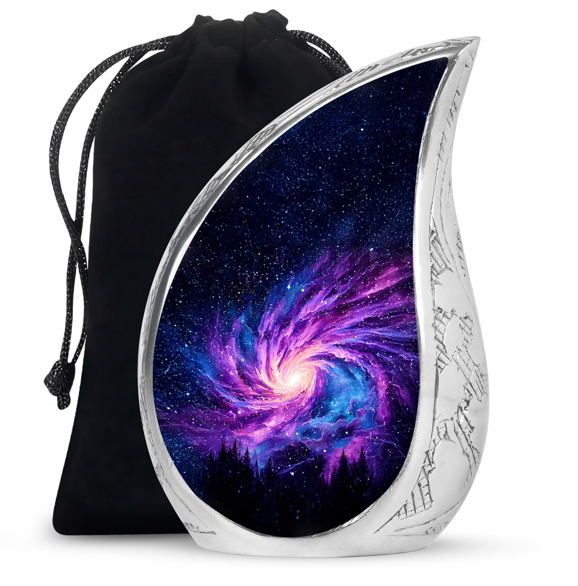 Black Galaxy Funeral Urn - Beautifully Crafted Urns For Human Ashes