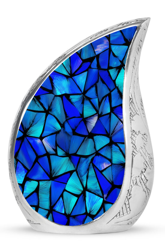 Blue Blue Cremation Urns - Opulent Celebration 10-inch, 200 cu in - Karyliz