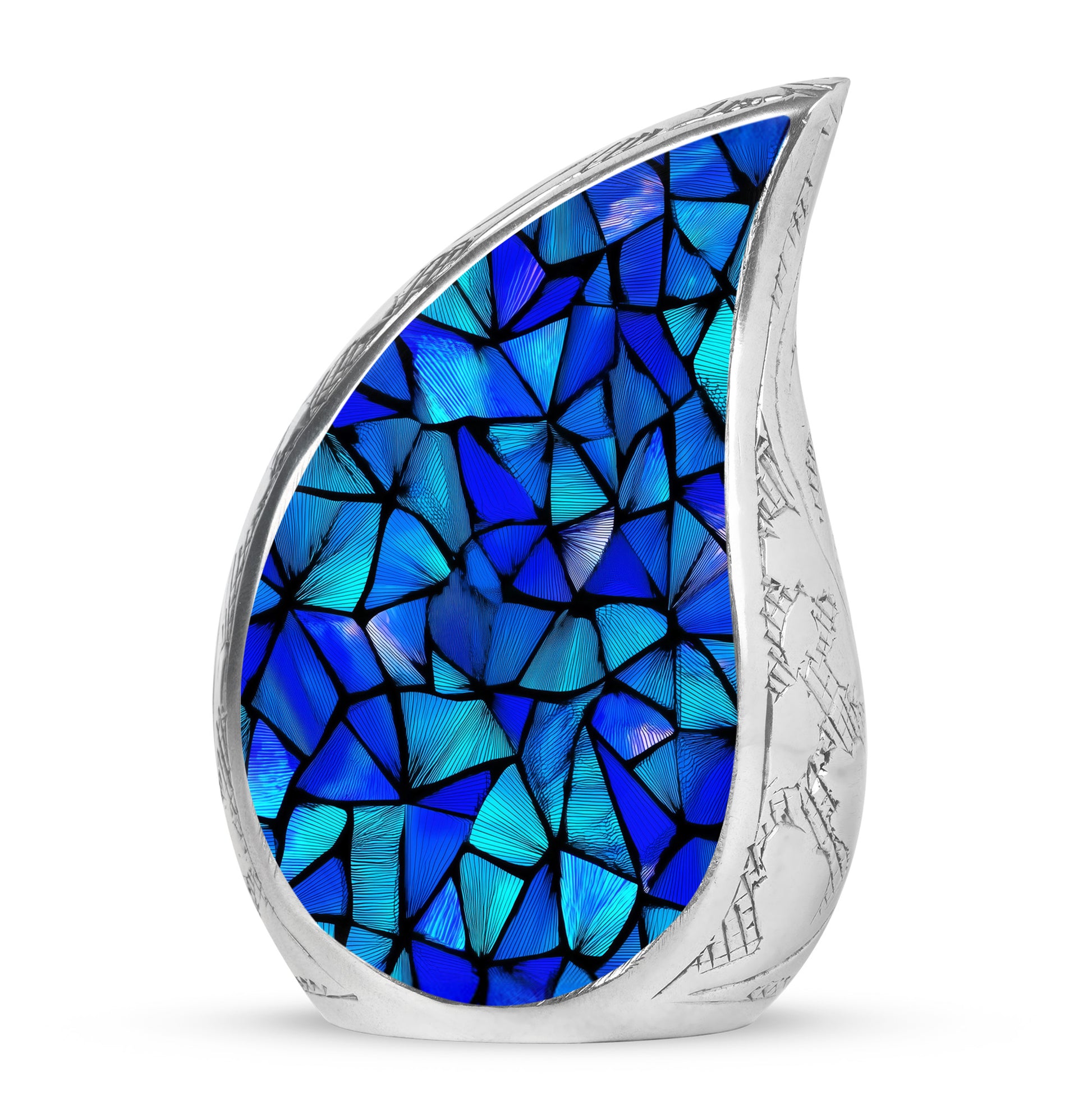 Blue Blue Cremation Urns - Opulent Celebration 10-inch, 200 cu in - Karyliz