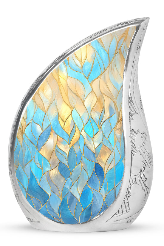 Personalized Blue Blue Cremation Urns for Ashes - Enchanting 10-inch - Karyliz