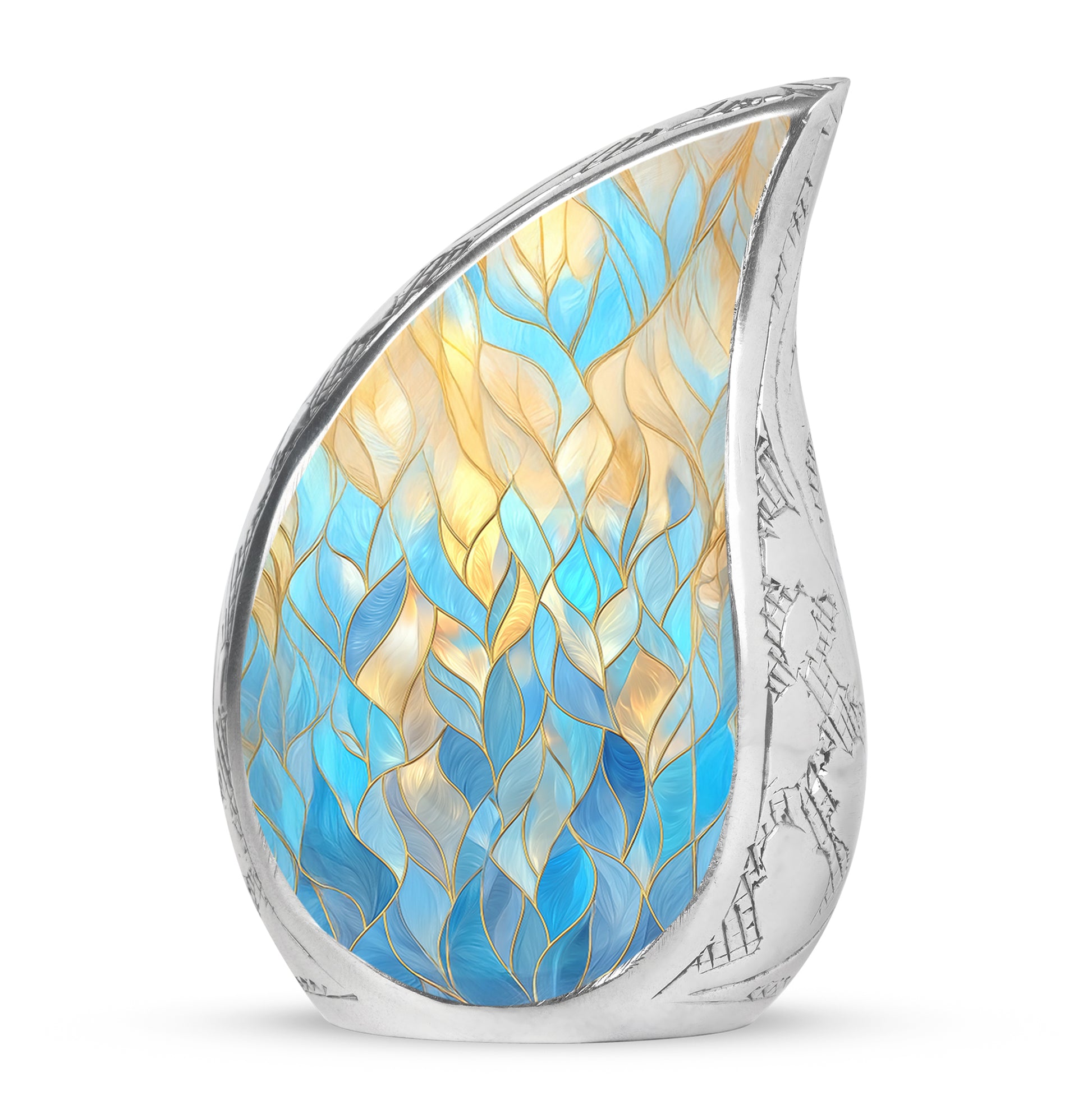 Personalized Blue Blue Cremation Urns for Ashes - Enchanting 10-inch - Karyliz