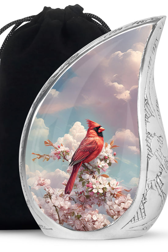 Cardinal Tribute Funeral Urn - Nature Cremation Urn For Human Ashes