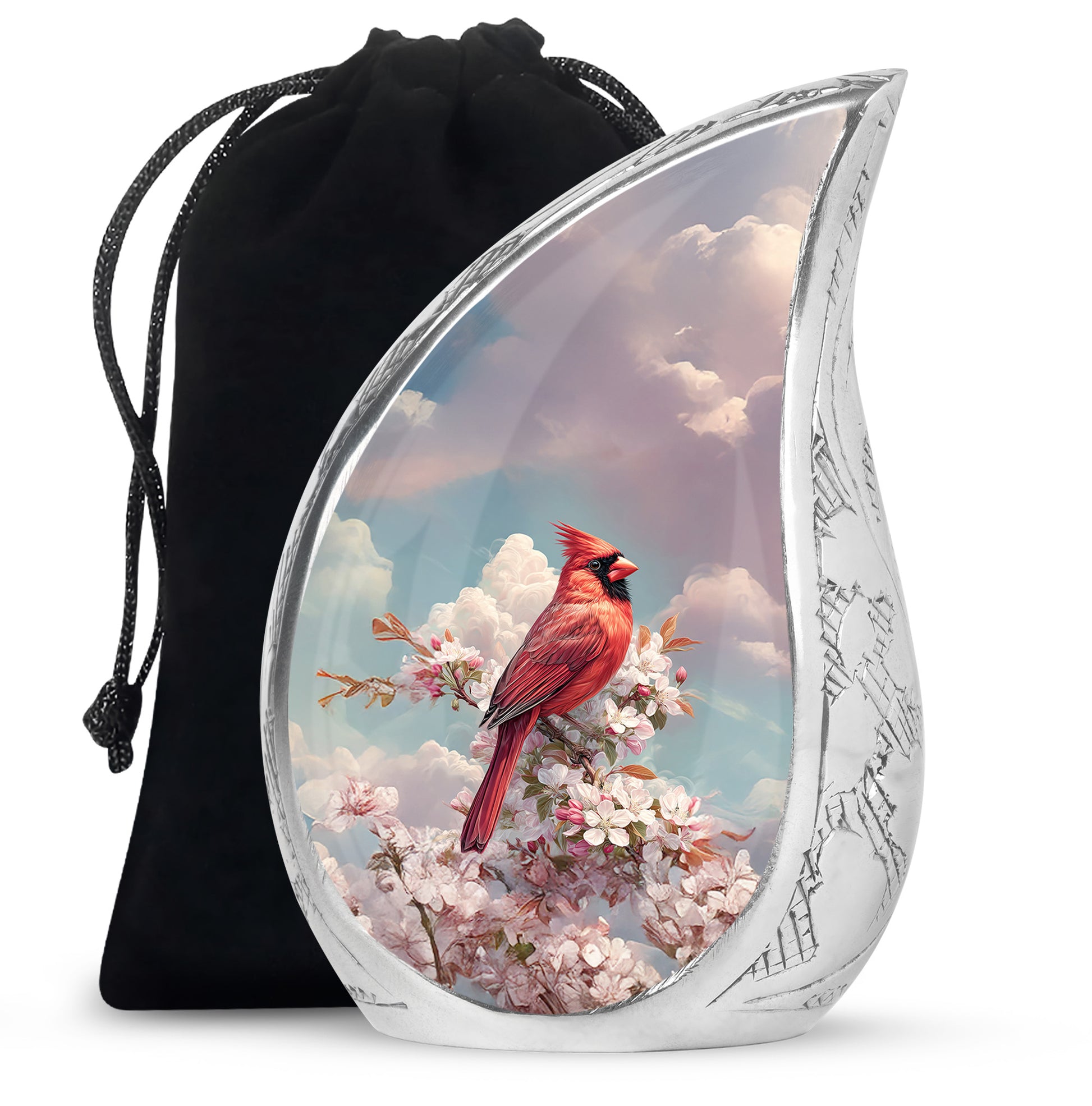 Cardinal Tribute Funeral Urn - Nature Cremation Urn For Human Ashes