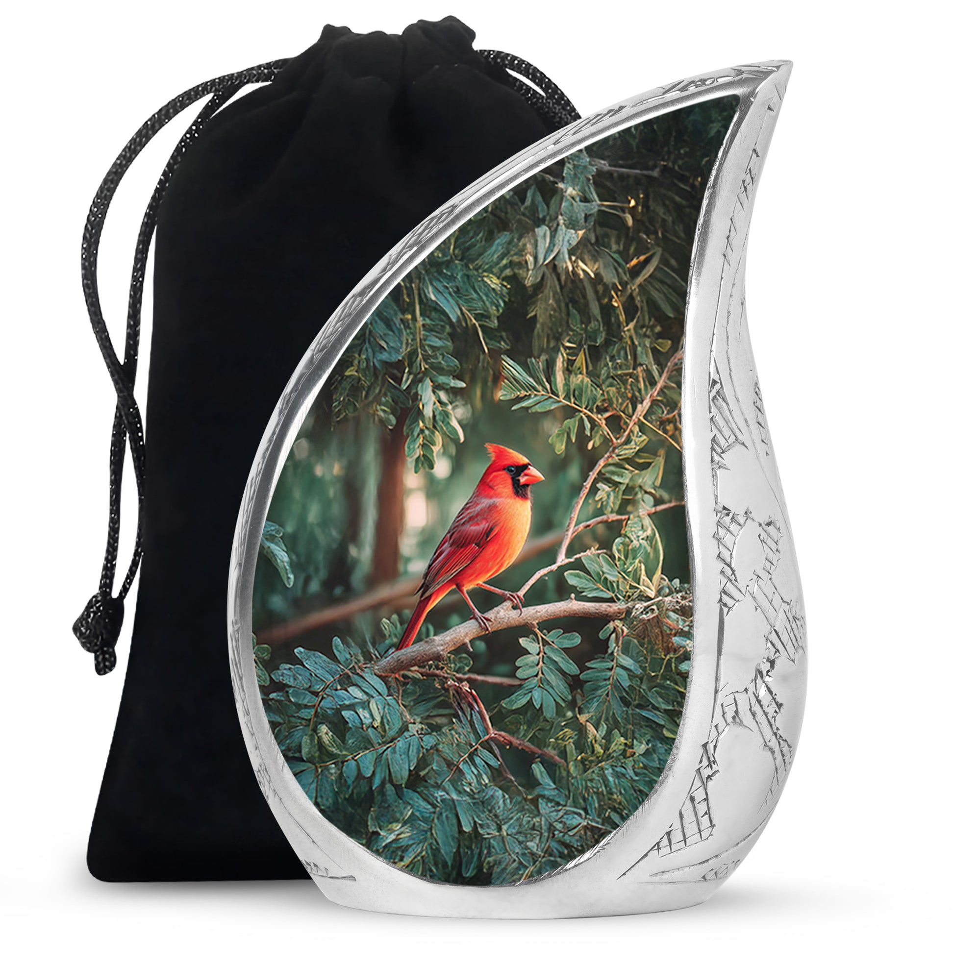 Bird Funeral Urn - Aluminium Cremation Urn For Male & Female