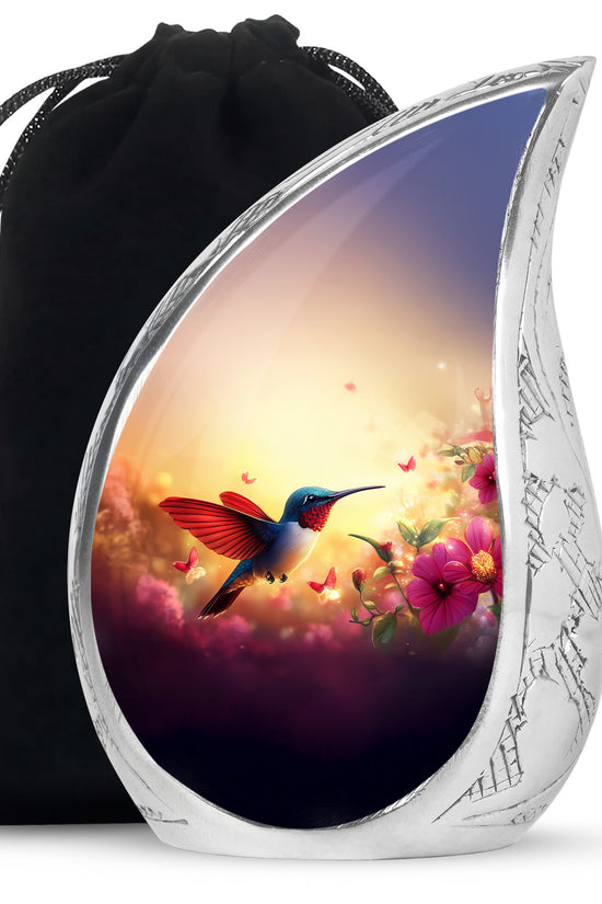 Hummingbird Cremation Urn - Nature Funeral Urn For Human Ashes