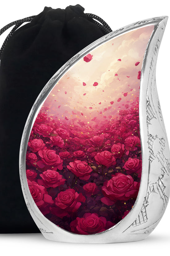 Rose Field Tribute Urn – Stylish Funeral Urn For Human Ashes