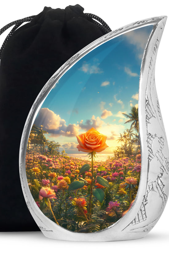 Flower Valley Memorial Urn - Beautiful Cremation Urn For Human Ashes