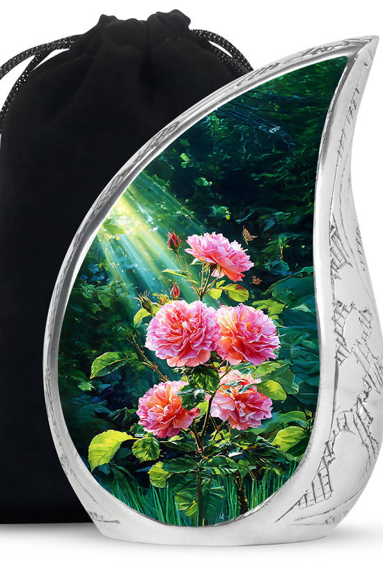 Pink Memorial Urn For Ashes - Green Funeral Urn For Loved Ones
