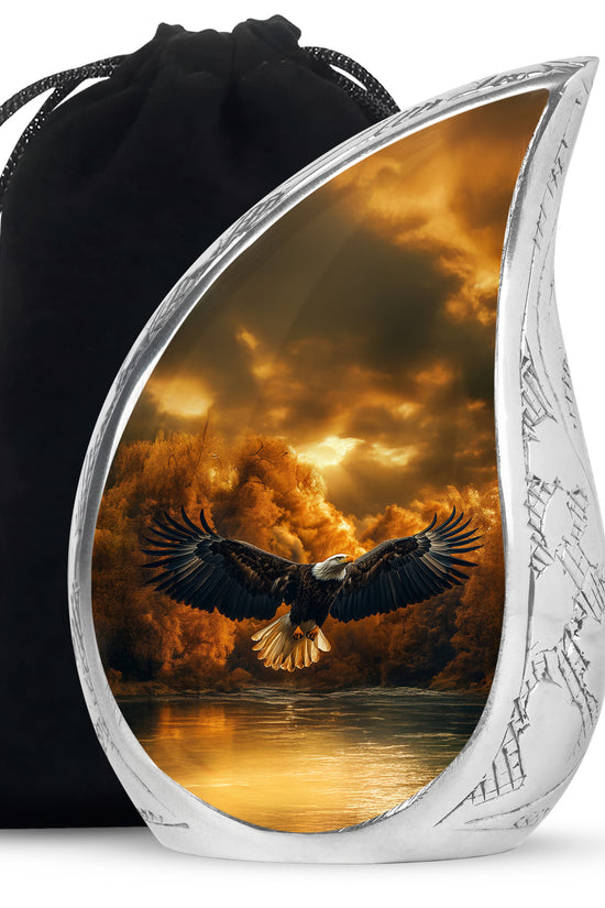 Fierce Eagle Memorial Urn for Ashes - Cremation Urn For Men