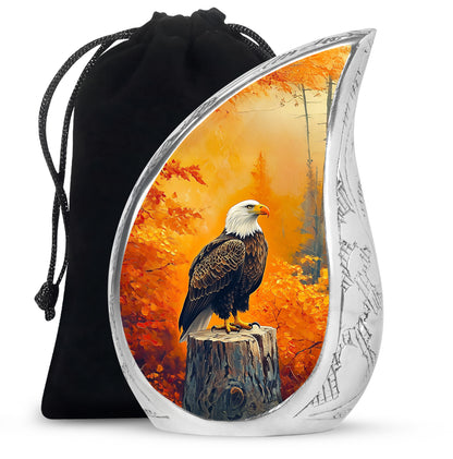 Orange Cremation Urn For Ashes - Bald Funeral Urn For Sale
