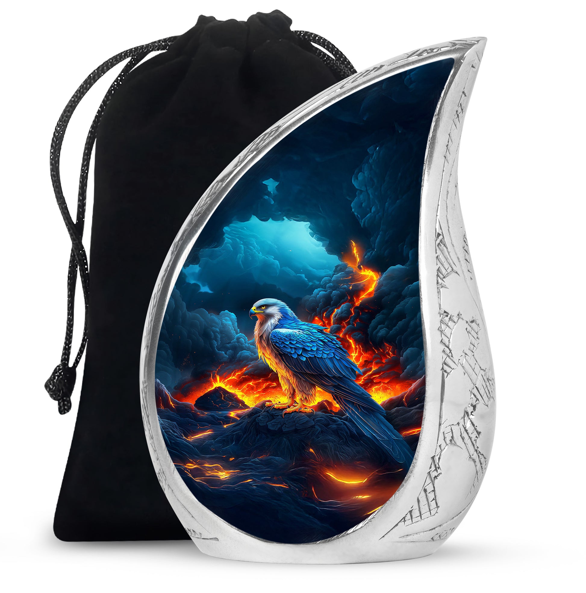 Volcano Mountain Funeral Urn - Engle Cremation Urn For Dad