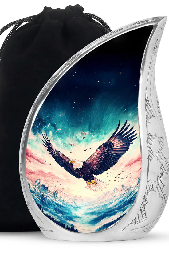 Wildlife Eagle Funeral Urn - Artistic Memorial Urn For Male & Female