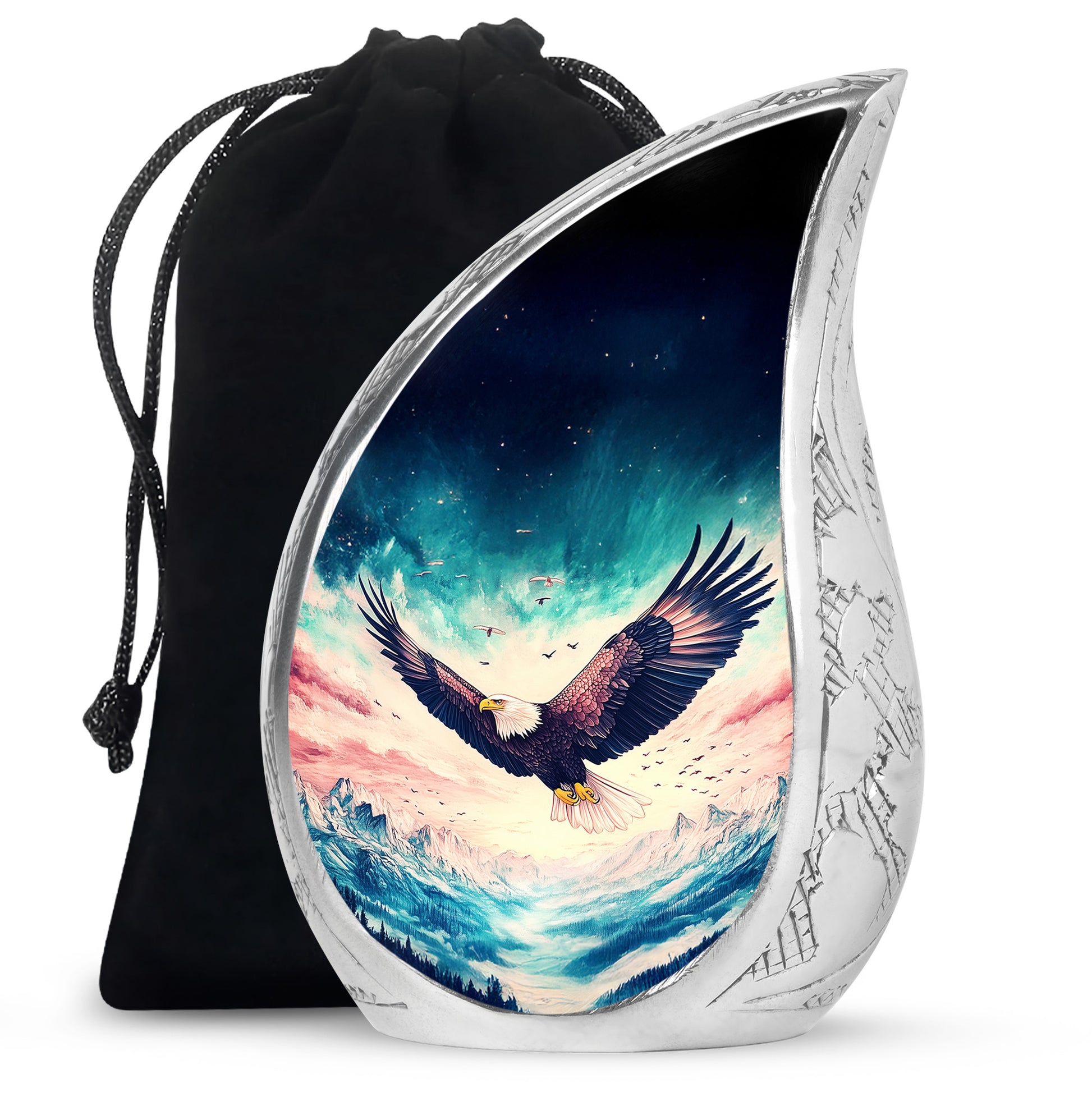 Wildlife Eagle Funeral Urn - Artistic Memorial Urn For Male & Female