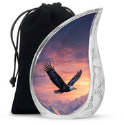 Beautiful Mountain Theme Funeral Urn - Eagle Theme Memorial Urn For Ashes