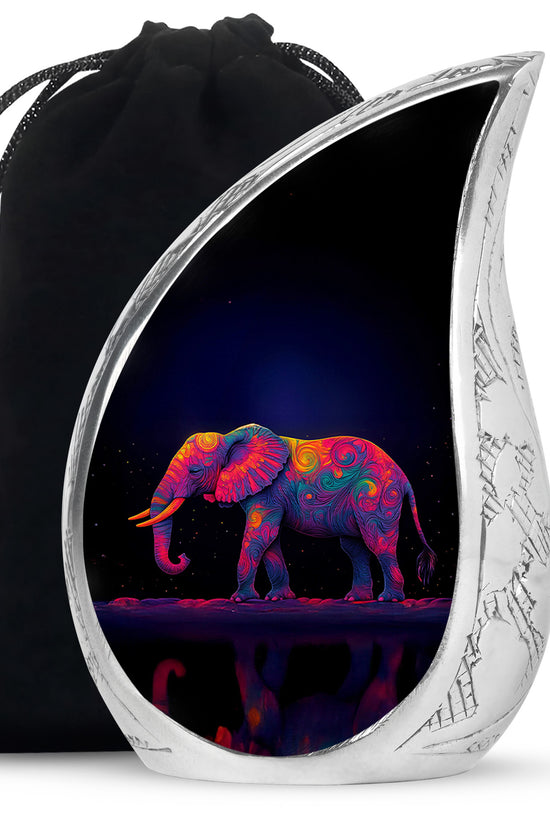 Colorful Elephant Urn – Artistic Cremation Urn For Loved Ones