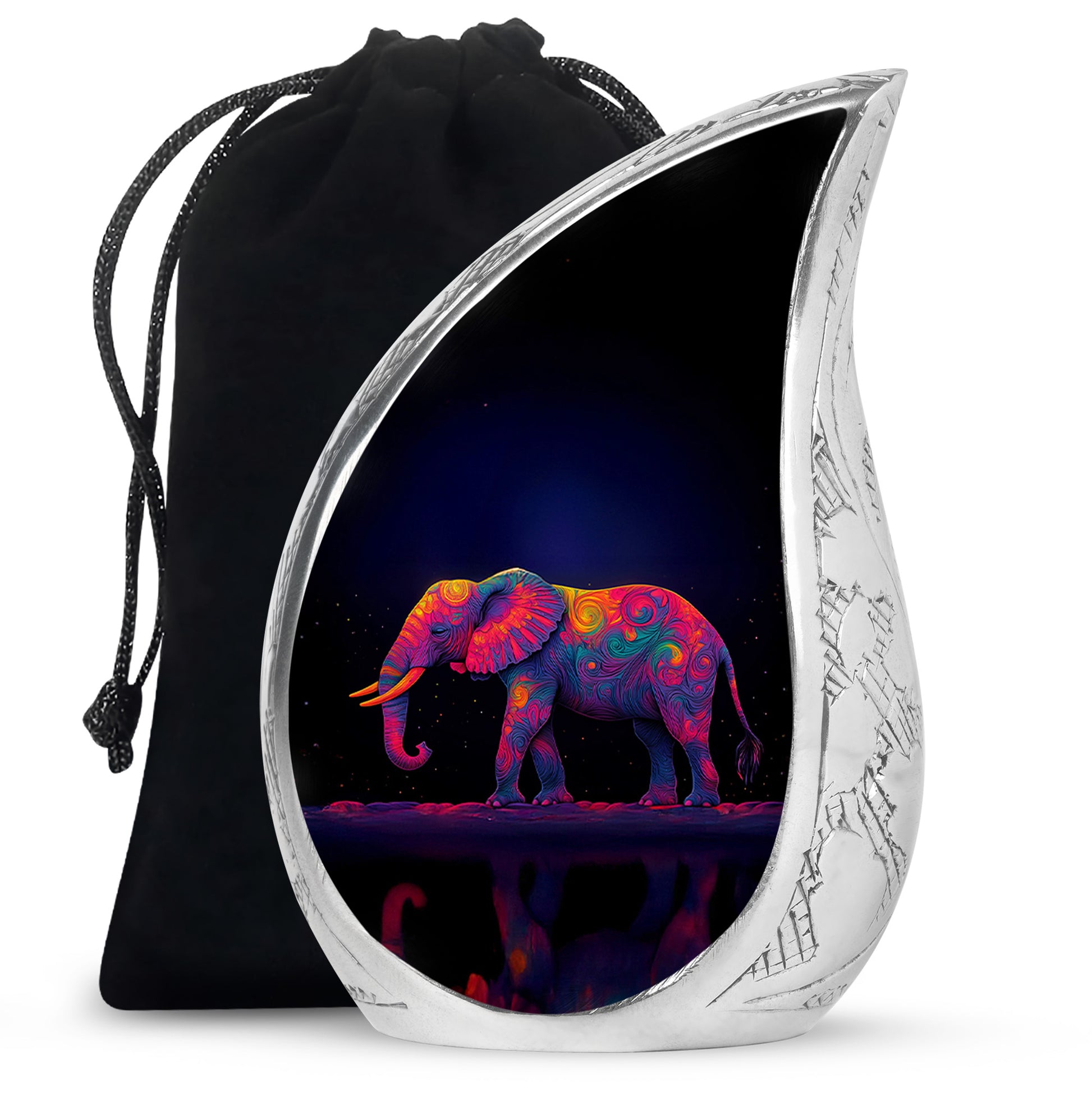 Colorful Elephant Urn – Artistic Cremation Urn For Loved Ones