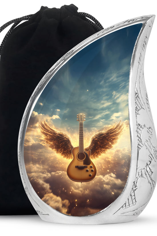 Beautiful Guitar Cremation Urn - A Peaceful Tribute Urn For Music Lovers