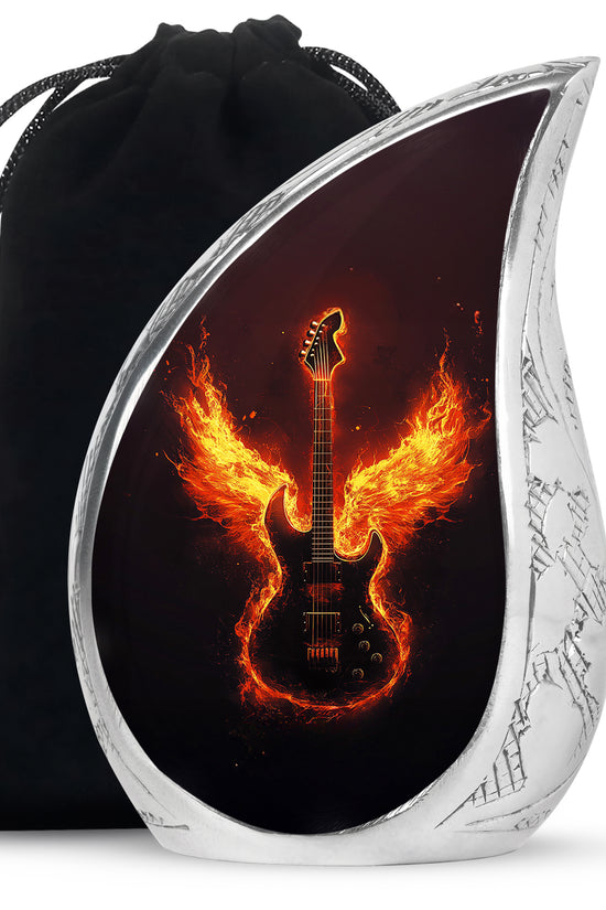 Firewings Guitar Urn - Unique Tribute Cremation Urns For Human Ashes