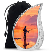 Lake Fishung Memorial Urn - Mountain Funeral Urn For Adult Ashes