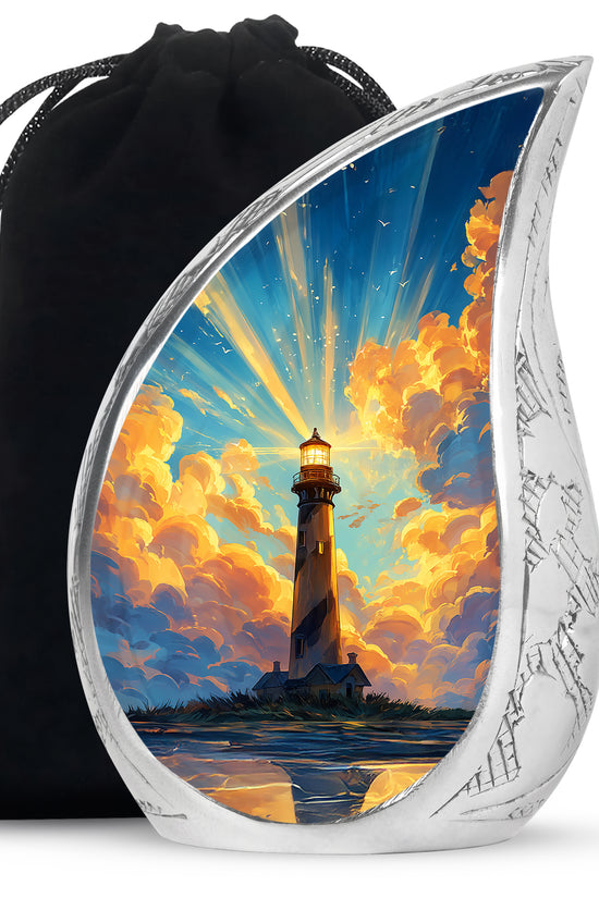 Divine Sky Lighthouse Urn - Premium Cremation Urn For Adult Male & Female