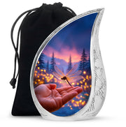 Dragonfly Forest Memorial Urn - Sunset Cremation Urn For Loved Ones