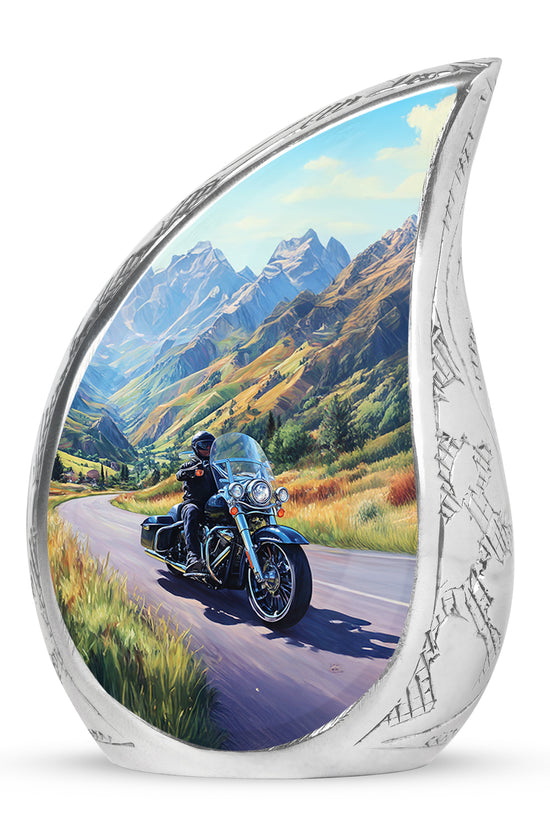 Blue Bike Cremation Urns - Imperial Tribute 10-inch, 200 cu in - Karyliz