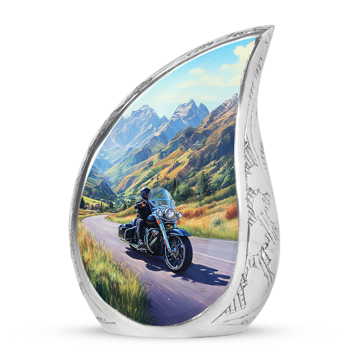 Blue Bike Cremation Urns - Imperial Tribute 10-inch, 200 cu in - Karyliz
