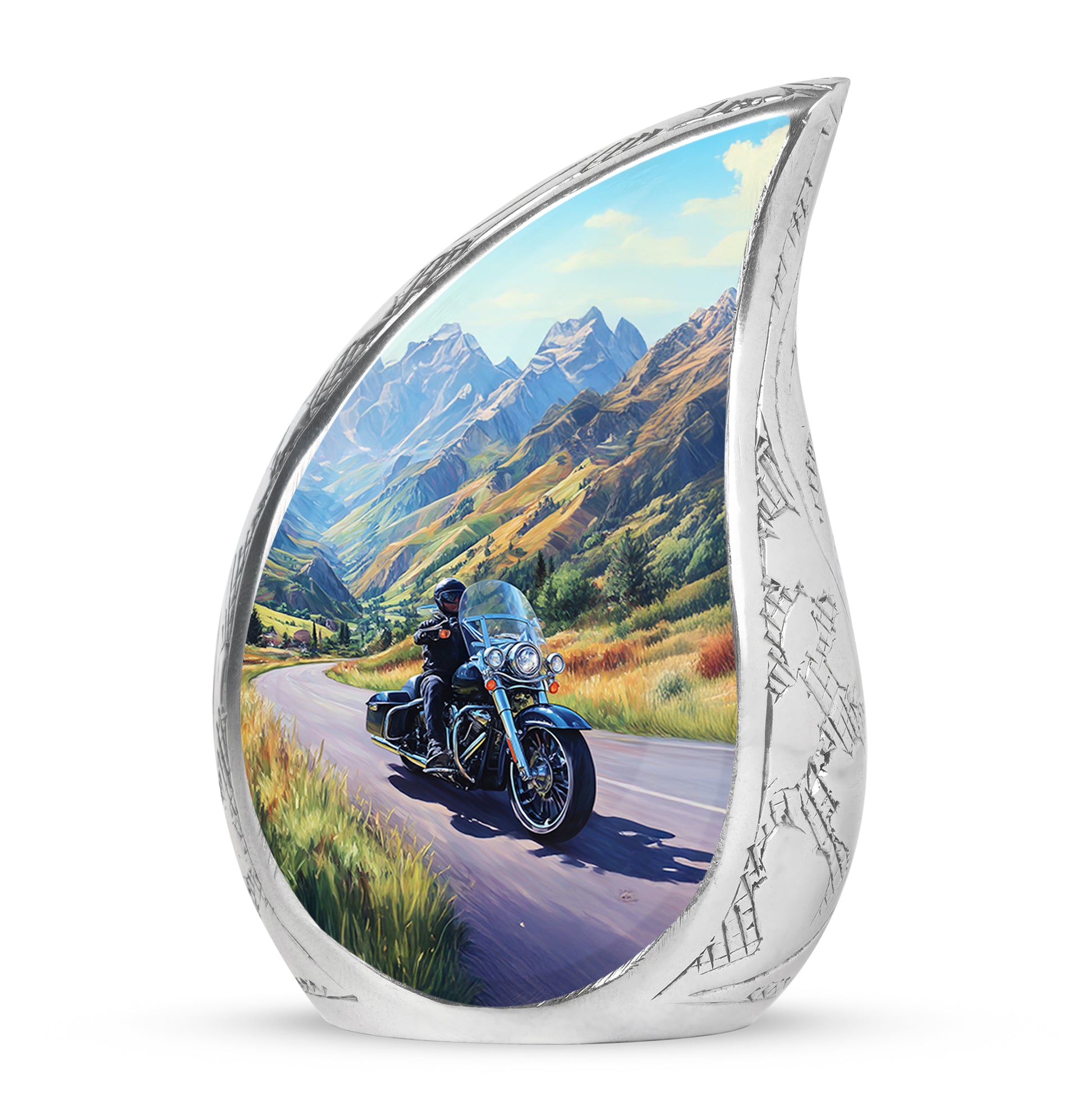 Blue Bike Cremation Urns - Imperial Tribute 10-inch, 200 cu in - Karyliz