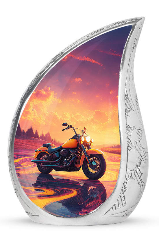 Personalized Elegant Bike Cremation Urns - Pink 10-inch, 200 cu in - Karyliz