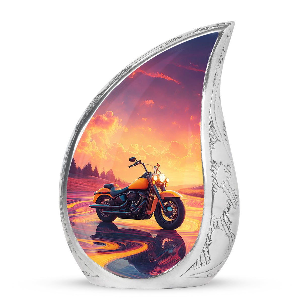 Personalized Elegant Bike Cremation Urns - Pink 10-inch, 200 cu in - Karyliz