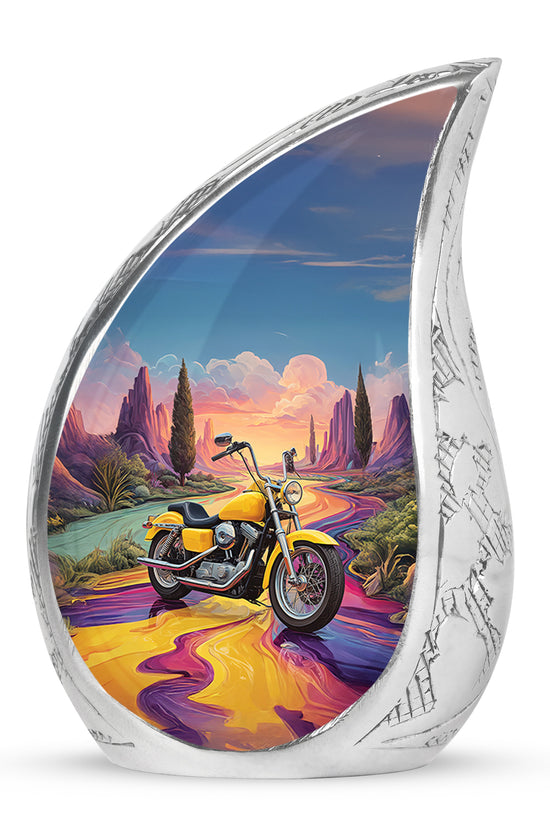 Personalized Bike Cremation Urns - Eminent Blue 10-inch, 200 cu in - Karyliz