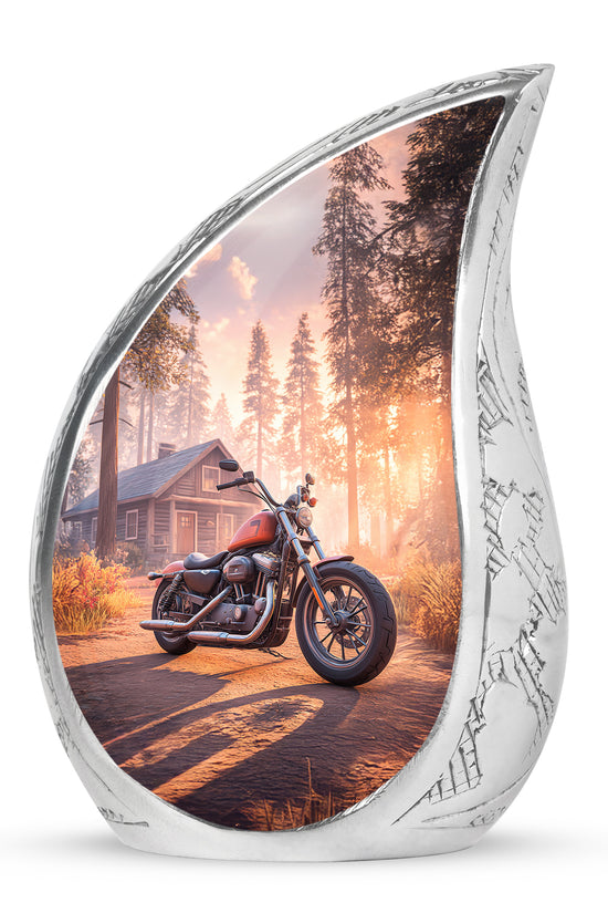 Regal Bike Memorial Cremation Urns - Red 10-inch, 200 cu in - Karyliz