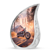 Regal Bike Memorial Cremation Urns - Red 10-inch, 200 cu in - Karyliz