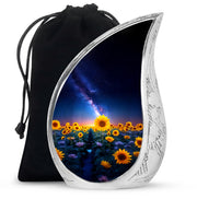 Sunflower Cremation Urn - Night Sky Beautiful Urn For Human Ashes