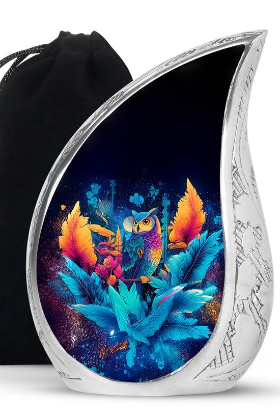 Artistic Night Owl Urn - Cremation Urn For Human Ashes