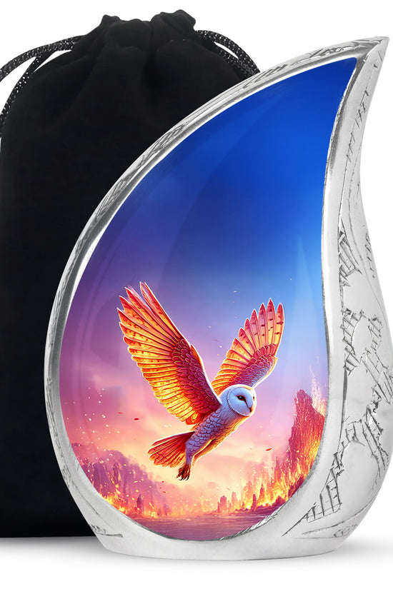 Flying Owl Cremation Urn - Cremation Urn For Human Ashes