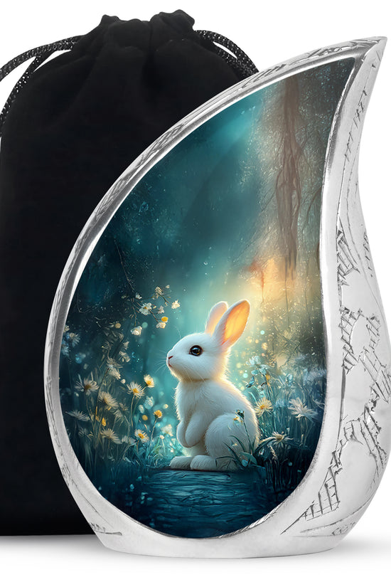 Cute Rabbit Memorial Urn - Bunny Cremation Urn For Human Ashes