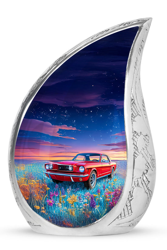 Remarkable Car Memorial Cremation Urns - Blue 10-inch, 200 cu in - Karyliz